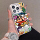 Jiwangma Adecuado para Honor X60i Case de teléfonos móviles Nuevo X50GT Graffiti de dibujos animados premium Crayón Shin-Shikong Super Hot Ultra-Dino Caso de protección anti-caza de cable transparente Silver-Wow Shin-Sixxin+S699Wow Shin-Sixxin Metal Backet Honor x60i