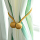 Excellent nest Magnet curtain buckle [2 packs] No installation modern and simple European curtain straps Creative versatile curtain magnetic straps in bedroom and living room Gold
