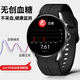 Huawei General Hongmeng Medical Glucose Watch Monitoring Blood Pressure Heart Rate Uric Acid Sleep Blood Glucose Meter Integrated 2025 New Laser Physiotherapy Black Frame Black Belt
