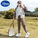 Disney (Disney) Girls Frühlings- und Herbstanzug Set 2024 Neue Big Children's Damen-Kleidung modische Sportarten zweiteiliger Kinder-Mädchen Herbst Kleidung BQ1396 Black [Coat + Hosen] 120 cm