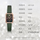 安普里奥·阿玛尼（Emporio Armani）女士石英腕表满天星欧美时尚女表 生日礼物送女友老婆 方盘小绿表AR11149