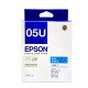 爱普生（EPSON）原装打印机05U 05N黑色彩色墨盒用于WF-4838/WF-7848打印机墨盒 原装墨盒05U青色（约打印1200页）