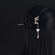 Dijing hairpin for women plum blossom hairpin step shaking hairpin headdress birthday gift for girls to give girlfriends niche practical hair accessories F461 hairpin 925+Z2264 earrings +S675 bracelet 1