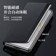ESCASE Huawei mateX3 mobile phone case leather flip cover protective case huawei bracket smart window full cover high-end business men and women ultra-thin black

