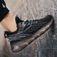 
PatAL VIETON men's shoes 2025 new dad shoes spring and autumn versatile coconut running shoes men's trendy shoes versatile casual sneakers black [four seasons] 898 41