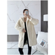 Tafu Brand Women's Clothing Imported Otter Rabbit Fur Coat para mujeres Mid-longitud de longitud media de invierno Nuevo pelaje integrado White M 106-115Jin [Jin es igual a 0,5 kg]