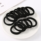 UPLUS Seamless Black Hair Tie Rubber Band Headband 100 High Elasticity Rubber Band Hair Accessories New Year Gift