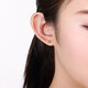 Saturday Fortune (ZLF) PT950 platinum earrings for women, platinum colorful forest ear hook style earrings 1.06g