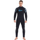 Swimming speed YonSub 5mm wetsuit for men, one-piece warm, deep diving professional cold protection, thickened scuba frogman thermal insulation, deep sea, black XL