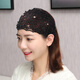 Qumeisi's new plum blossom hollow hairband Douyin Internet celebrity wide-brimmed pressed hair non-slip white hair cover headband women's headwear headband hairband single row diamond-coffee