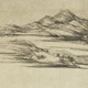 L'ancien paysage peinture parchemin de l'élimination de l'automne du village de pêcheurs de Yuan Nizan est un parchemin de peintures de paysage anciennes par des répliques littératies des peintures anciennes et des peintures suspendues du village de pêcheurs du yuan Nizan est une image de la peinture d'automne du village de pêche au Yuan Nizan est le scroll de la taille du coeur du Yuan Nizan (