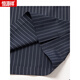 Hengyuanxiang (HYX) summer lapel traceless short-sleeved T-shirt for men's vertical striped casual polo. shirt for men's fashion thin ice silk half-sleeved gray 6996 170/M