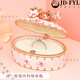 Fantasy high-end light luxury export Russian enamel jewelry box OSEWAYA Japanese Picals jewelry box Sakura male oval cherry blossom box-pink original Uchimura