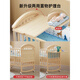 Jingga Jianmei Crib Multifunktionales BB -Babybett Massivholz lackfreie Wiege -Bett bewegliche Neugeborene Kinder Spleißen großes Bett, Großbett + braune Matte (Moskitonetisch) Andere Strukturen