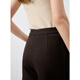 Three-color autumn casual shorts, high-waisted, slimming, straight wide-leg pants, suit pants, commuter women, brown S 155/64A