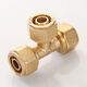 Accesorios de tubería de cobre xmsj 1216 tubería plástica de aluminio 4 puntos 6 puntos Accesorios de ajuste Válvula de agua solar Válvula Direct Codo TEE 12164 Puntos Codo de codo de igual diámetro