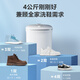 Midea 4kg semi-automatic shoe washing machine for home dormitory bionic hand washing 360 all-round cleaning nylon soft brush hands-free mini shoe washing machine MX-XXGW02PRO