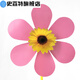 Dessin animé Toys Toys Enfants extérieurs Push Luminous Night Market Small Wind Moulin Rotation de la rue Colorante Décoration de la maternelle de la maternelle Fleurs de tournesol 6 couleurs (6 paquets)