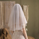 Dijing French White Veil Head rades