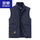 Romon Vest Men's New 2025 Spring и осень-лето много кармана-жилетки.