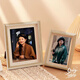 Hollow three-dimensional photo frame table 6 inches 7 inches 8 inches 10 inches a4 inches A3 student wall hanging ornaments photo frame creative frame wood color hollow 8 inches (15.2*20.3cm) hanging