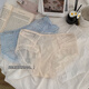 LangSha (LangSha) Pure Lace Panties for Girls Sexy Thin Mid-waist Breathable 3 Valentine's Day Unsize Ice Silk Underwear
