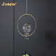 
JOICO Swiss bedroom bedside chandelier light luxury modern simple creative art small hanging line light high-end crystal lamp LD1585-8w three-color light-diameter 20cm-high bright eye protection
