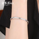Jin Duoxi Jewelry Platinum Bracelet Women's Platinum Bracelet pt950 Love Journey Bracelet Semi-solid Oval Concubine Bracelet 54mm Approximately 8-8.2 grams Approximately 3.5mm