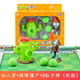 Pflanzen vs. Zombies Pflanzen vs. Zombies Spielzeug Voller Satz Kinder-Cartoon Anime Doll Kleber Spielmodell Set 686-1: Erbsenschütze + Roadblock Zombies (Softkleber)