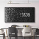Peinture d'horloge, Luxury Luxury Square Metter Box Decoration Painting 2025 Nouveau Style Interrupteur Boîte Boîte horloge Murau d'horloge Vivre et salle à manger Couverture DQ4839 [Radar LED Type de haut en haut] 31 pouces 80 * 40cm [Peut couvrir 70 * 30]