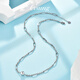 Platinum women's chain with ball Bing PT950 cross necklace fashionable platinum necklace women's O-shaped chain bead pendant. Priced by gram, please contact customer service before bidding for gold price.