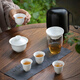 Yi Pot Tea Travel Tea Set Portable Single Covered Bowl Kung Fu Three Pieces Outdoor Simple Quick Cup Fair Home Camping