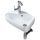 Inviil mini bassin de lavage petit appartement salle de bain suspension bassin balcon bassin bassin simple murd suspendre le bassin d'angle suspendu sj bassin suspendu 3527 trou simple bassin simple + drain