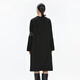 
JNBY/Jiangnan Buddies Spring and Autumn Dress A-line Long Sleeve Commuter Women's Medium-Length Loose Stand Collar 5N1G13780 001/This Black L