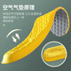IQGD2 double pack insoles for men, latex soft elastic, women's shock-absorbing military training essential supplies 5016 2 pairs - gray and yellow 41-42