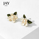 Jay 2025 New Trendy Gardenia Earrings Women's Flower Earrings Earrings for Girlfriend's Birthday Gift
