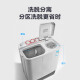LittleSwan double-tub double-cylinder washing machine semi-automatic 8 kg Jin [Jin equals 0.5 kg] household appliances spray rinsing powerful decontamination trade-in operation simple rental home TP80VDS08