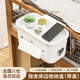 Tanbeiman dormitory bedside storage box student bedside hanging basket on the bed mobile phone storage artifact crib diaper hanging bag bedside storage box crescent white-with cover
