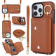 Jinhao iPhone14 Promax Reißverschluss Brieftasche Mobile Hülle Apple 13/12 Crossbody Protective Case Xsmax Kartenring Lanyard Persönlichkeit Red Apple iPhone 14 Pro