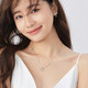 Fanci Fanqi Three-second heart-warming necklace for women silver birthday light luxury high-end gift for girlfriend light luxury niche white style