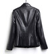 Zongchun Haining Leather Women's Short Genuine Leather Jacket Autumn and Winter Sheepskin Slim Jacket Fashion Middle-aged Slim Leather Jacket Temperament Casual Versatile Short Jacket Black 3XL