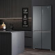 Haier 655L Querfacher viertüriger viertüriger variabler Frequenzluftgekühlte frostfreier trockener und feuchter Aufbewahrungskühlschrank 655 Liter BCD-655WGHTD9DG9U1
