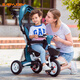 Babyjoey British children's tricycle folding baby 1-3-5 years old trolley bicycle rider honor blue