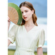 Betu women's new summer dress elegant light national style romantic dress women 2303D05 light apricot L