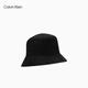 Calvin Kleinjeans [Regalo del Día de San Valentín chino] Hombres y mujeres Casuales Algodón puro Cartas de bordado simples Ck Sunshade Fisherman's Hat Hx0508 001-Black-Black OS