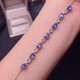 Colorful silver inlaid Pato blue tanzanite bracelet, light luxury, versatile and fashionable birthday gift for wife, girlfriend, 925 silver electroplated rose gold