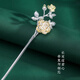 Enchanting Cat S925 sterling silver hairpin, ancient style hairpin, new Chinese style hairpin, step-shaking hairpin, ladies birthday gift, practical girl, S925 silver rose hairpin, certificate + gift box