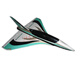 
Delta wing aircraft 50MM duct high-speed electric fixed-wing aircraft remote-controlled aircraft 11-leaf high-speed duct Blackbird 50MM duct airplane Aircraft (KIT)
