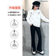 优优1点（Yoyo one）女童裤子春秋2025新款儿童喇叭裤黑色秋季秋装大童微喇裤秋款套装 4882白色+18309黑色【套装】 120cm  (建议35-45斤）