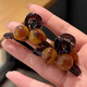 Tang Funi Amber Cherry Small Clip Women's 2024 New Hairpin Princess Head Bangs Clip Broken Hair Clip Shark Clip Hair Accessory Amber Ball Small Clip Pair